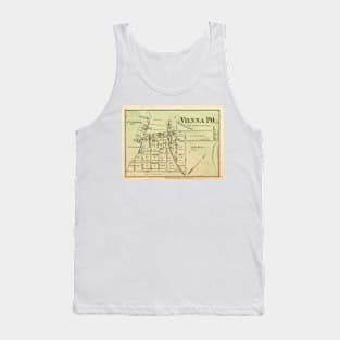 Vintage Map of Vienna VA (1878) Tank Top